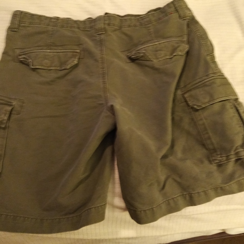 IZOD Green Army Shorts
